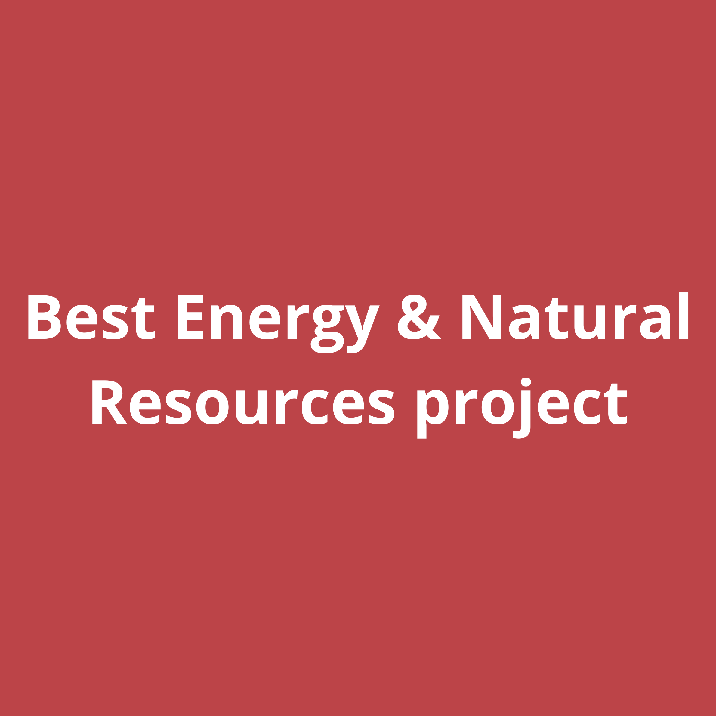 Best project energy